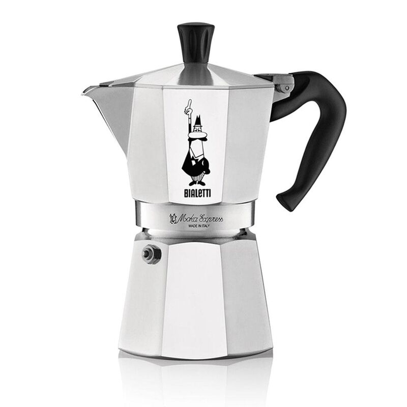 Bialetti Moka Express 2 Cup Italian Metal Stovetop Coffee Maker image number 0